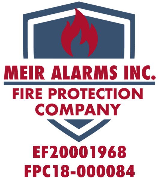 meir alarms inc. fire protection company EF20001968 FPC 18-000084 logo